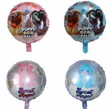 10pcs 18inch Round Unicorn Horse Foil Balloons Pet Dog Helium Balloon Kids Toys Wedding Birthday Animal Party Decor Supplies