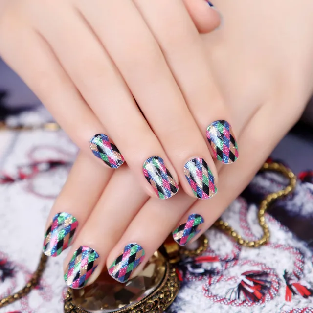 beauty design lattice nail wrap jamberry nails art decoration cool nail art