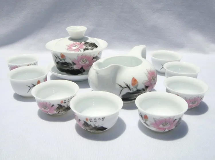 10pcs smart China Teabag Set, Pottery Teaset, Traditional ...
