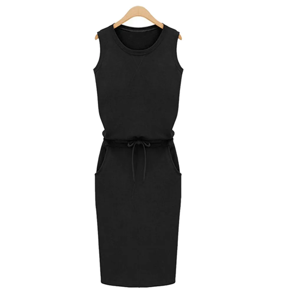Summer Mini Dress Women Holiday Office Lady Sexy Sleeveless Sundress Ladies Beach Casual Party Dresses Evening JH0403