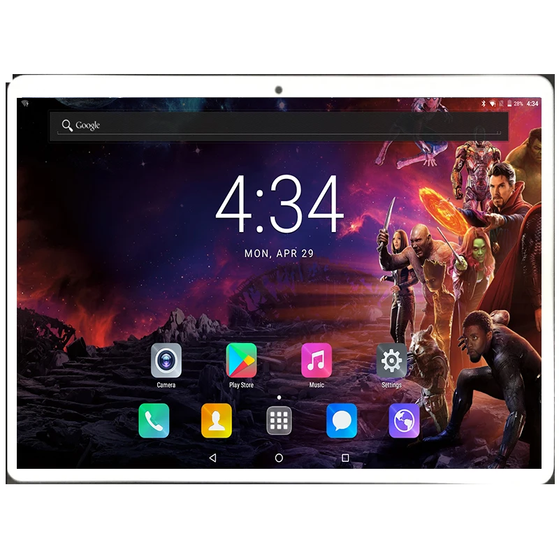 10 Core Tablet PC 10 inch Android 8.0 MTK6797 1920*1200 HD 2.5D Glass Screen Glass Back Cover 64GB ROM 4GB RAM Free shipping