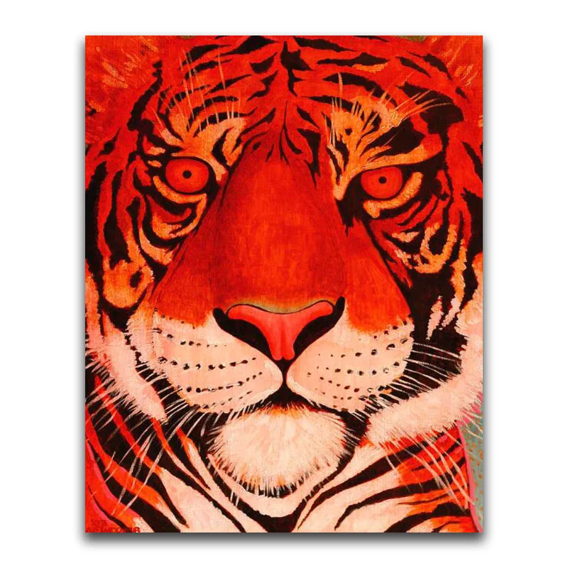 Full Round Diamond painting tiger 5D DIY Diamond embroidery Cross stitch colorful lion Full Square Diamond mosaic Cartoon cat