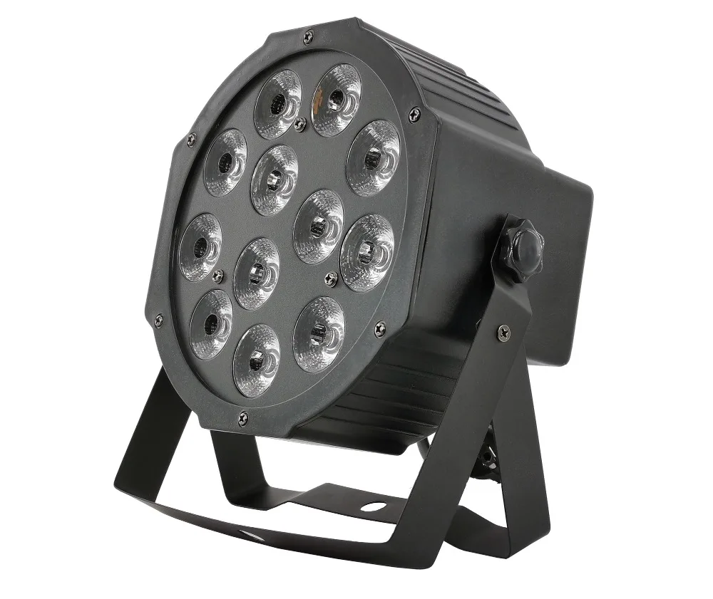 12x12 Вт led Par огни RGBW/RGBWA UV 4в1/6в1 плоский par led dmx512 Дискотека освещение Профессиональный Сценический dj оборудование