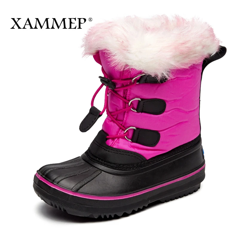 Children's Winter Boots Kids Shoes Girls Boys Mid Calf Boots Brand Winter Shoes Warm Plush Snow Boots High Quality Xammep Children's Winter Boots Kids Shoes Girls Boys Mid Calf Boots Brand Winter Shoes Warm Plush Snow Boots High Quality Xammep