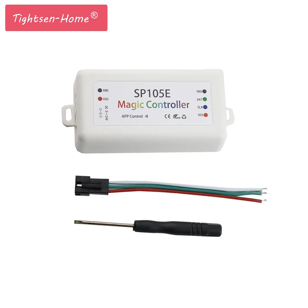 SP105E Bluetooth волшебный контроллер WS2811 WS2812B светодиодный SPI SK6812 RGB/RGBW APA102 WS2801 пикселей