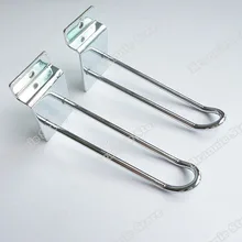 100 шт./лот 10/15/20/25 см U образная настенная перекладина двойной провод Дисплей крюк слот платы петли в форме крючок