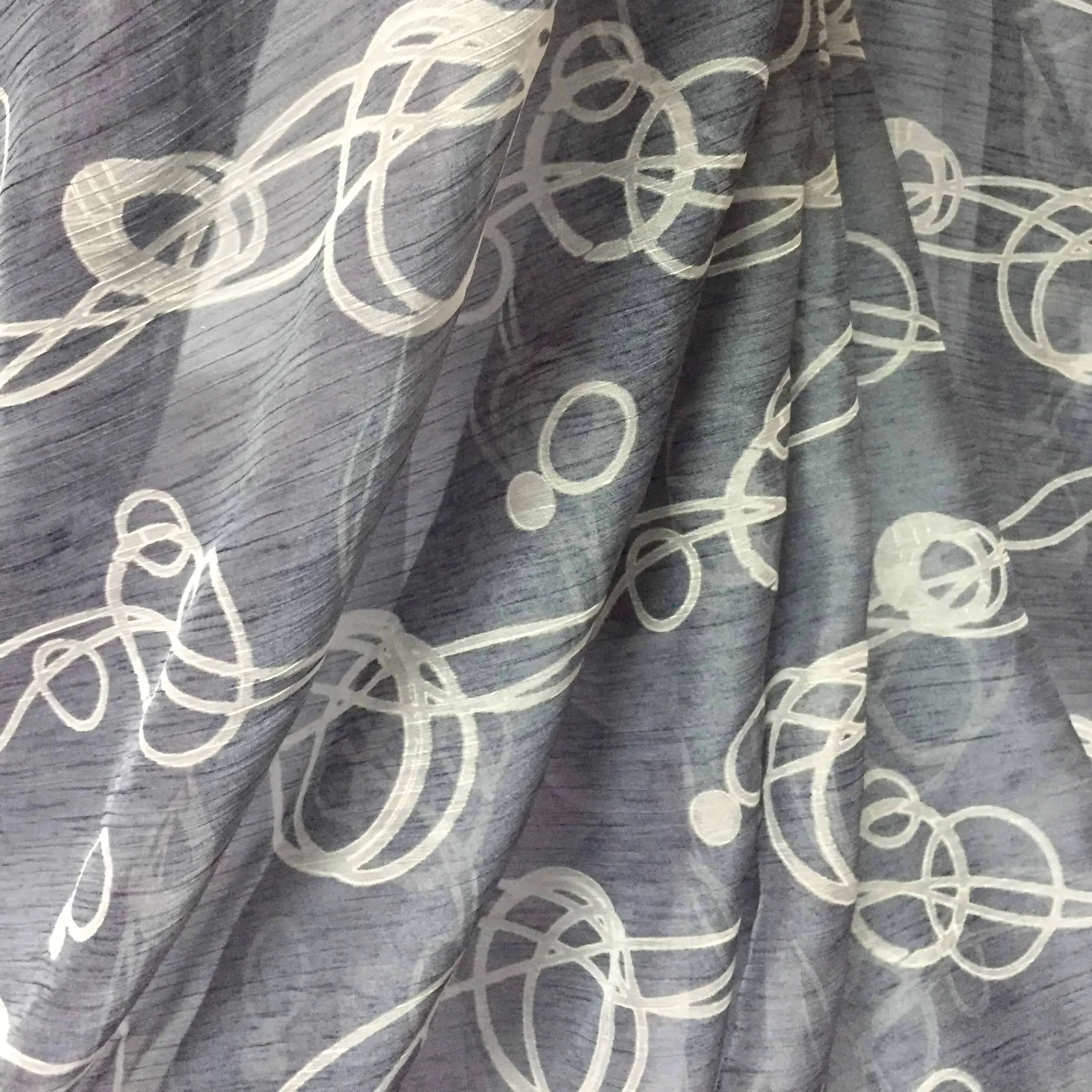 Шелковая ткань с принтом, ультра тонкая шифоновая ткань, ручная работа, шитье, сделай сам, платье, шарф, цветочный узор, лист, большая маятниковая юбка, 150*100 см - Цвет: 02