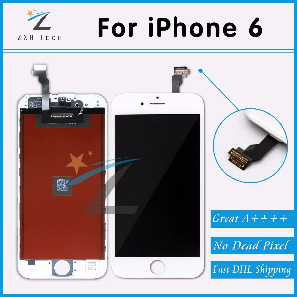 imágenes para 10 UNIDS/LOTE Alibaba China 100% Sin Píxeles Muertos para el iphone 6 Pantalla LCD de 4.7 Con Pantalla Táctil Digitalizador Asamblea Reemplazo a través de DHL imágenes para 10 UNIDS/LOTE Alibaba China 100% Sin Píxeles Muertos para el iphone 6 Pantalla LCD de 4.7 Con Pantalla Táctil Digitalizador Asamblea Reemplazo a través de DHL