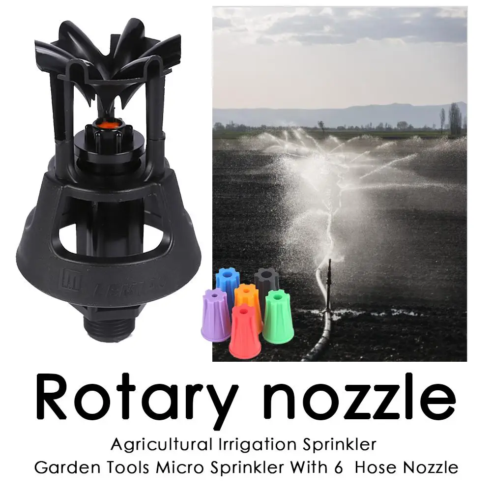 Agricultural Irrigation Sprinkler Garden Tools Micro Sprinkler With 6 Hose Nozzle Lawn Garden Sprinkling Irrigation Kits