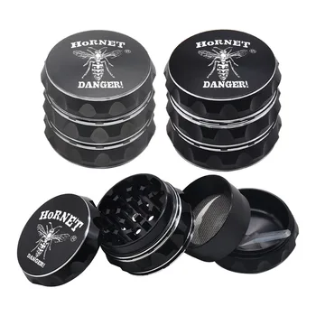 

HORNET Aircraft Aluminum Tobacco Herb Grinder 50MM 3 Layers Metal Smoke Crusher Grinder Tobacco Grass Miller Smoking Accessories