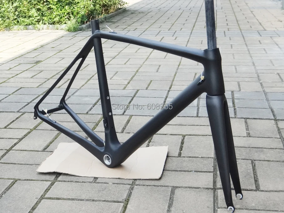 

FLX-FR-322 : UD Carbon Matt Cycling Road Bike Frame Fork Headset - BIcycle Frame 56cm, 58cm