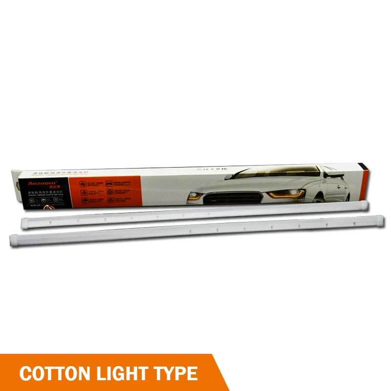 

Aozoom LED DRL 12V 6.5W 1 Set 2 colors LED Streamer Daytime Running Lights LED Streamer Lamp 2 PCS With Steering Function