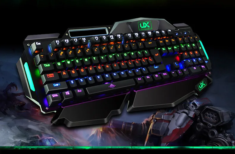 MK915 профессиональная механическая клавиатура полный ключ без мигающего переключателя механическая клавиатура 104 клавиша RGB подсветка игровая клавиатура