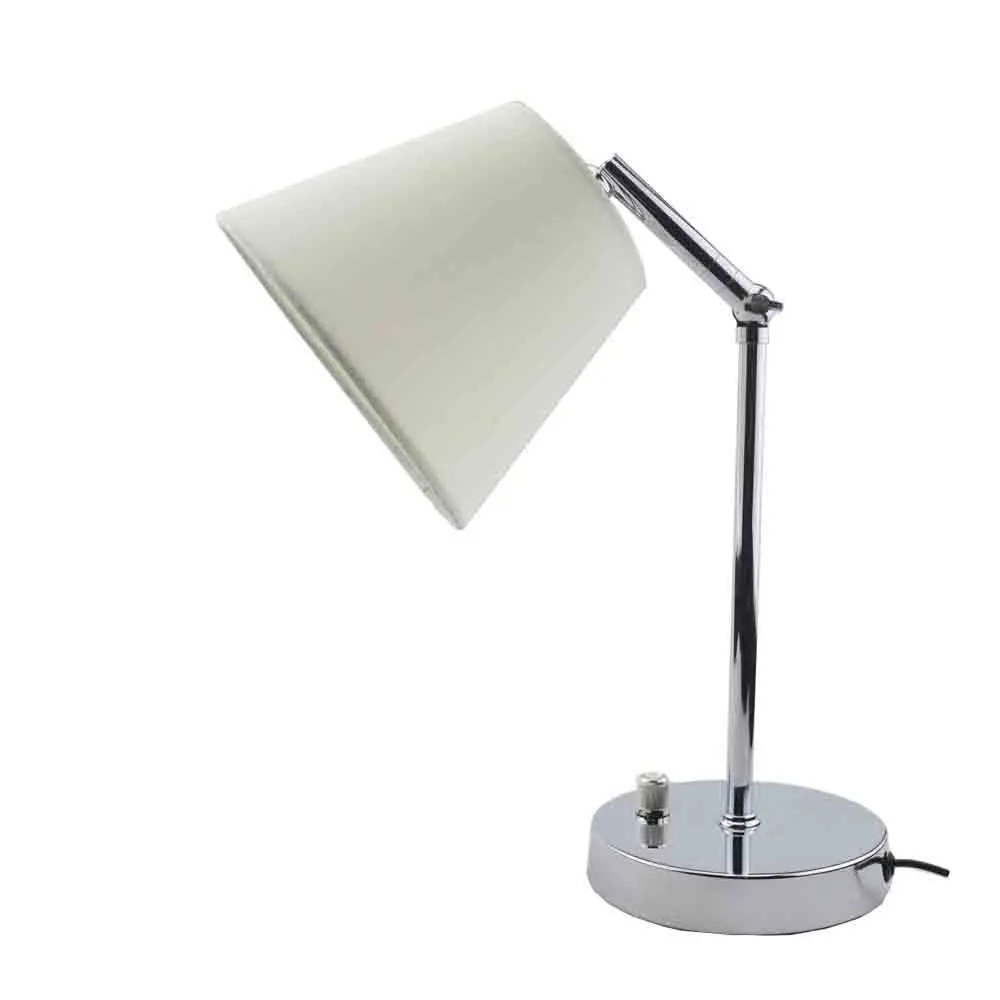 

GLW Dimmable Reading Study Fabric Flaxen Living Room Desk Lamp Nightstand Light Modern Table Lamp Simple Cloth Shade Bedside