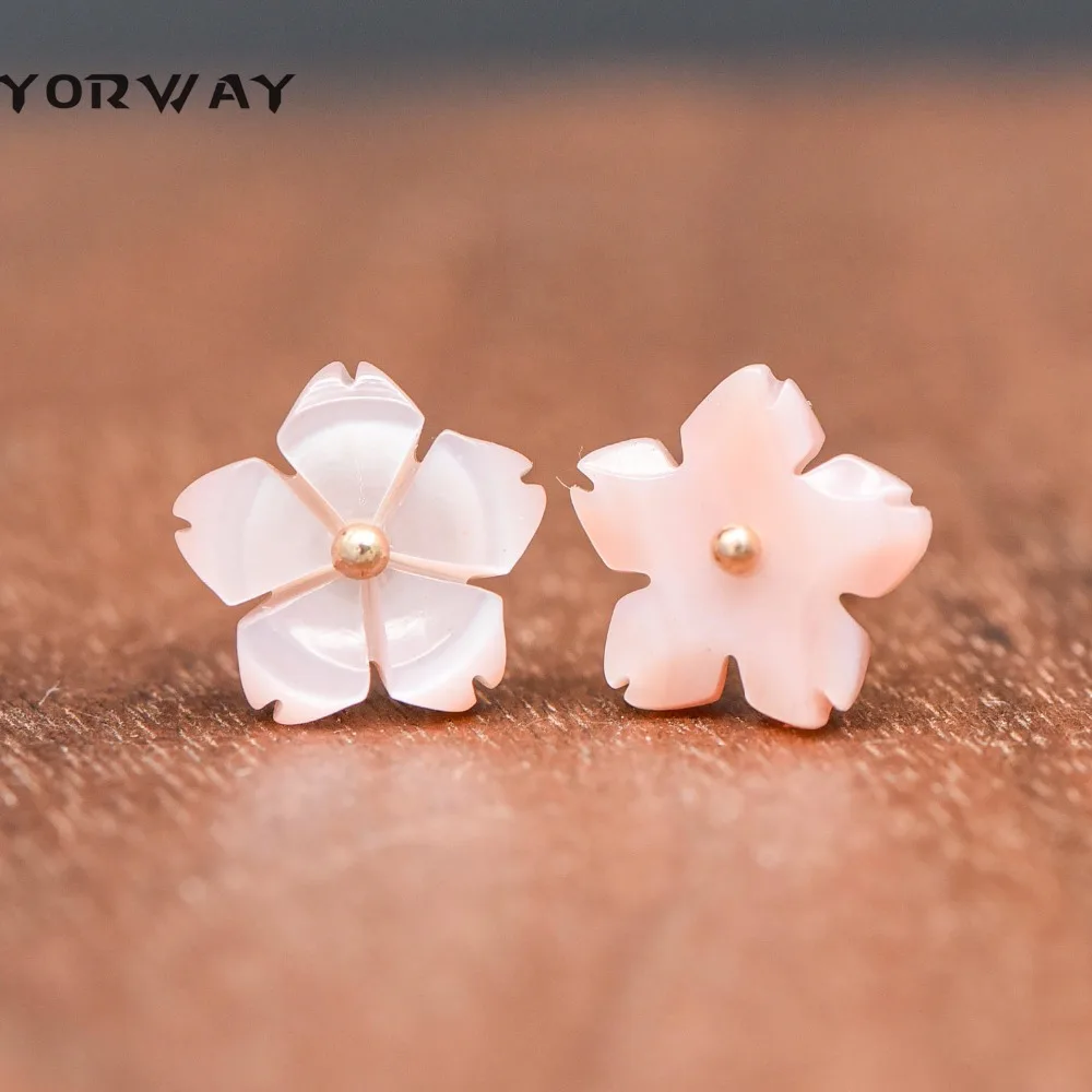 

Pink Mother of Pearl Shell Sakura Flowers 10mm -(#V1029) /10pcs