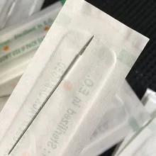 Одноразовые стерилизованные 100 шт пму иглы 3RL иглы татуировки 3RL для аппарат в виде ручки для татуажа бровей Перманентный макияж комплект