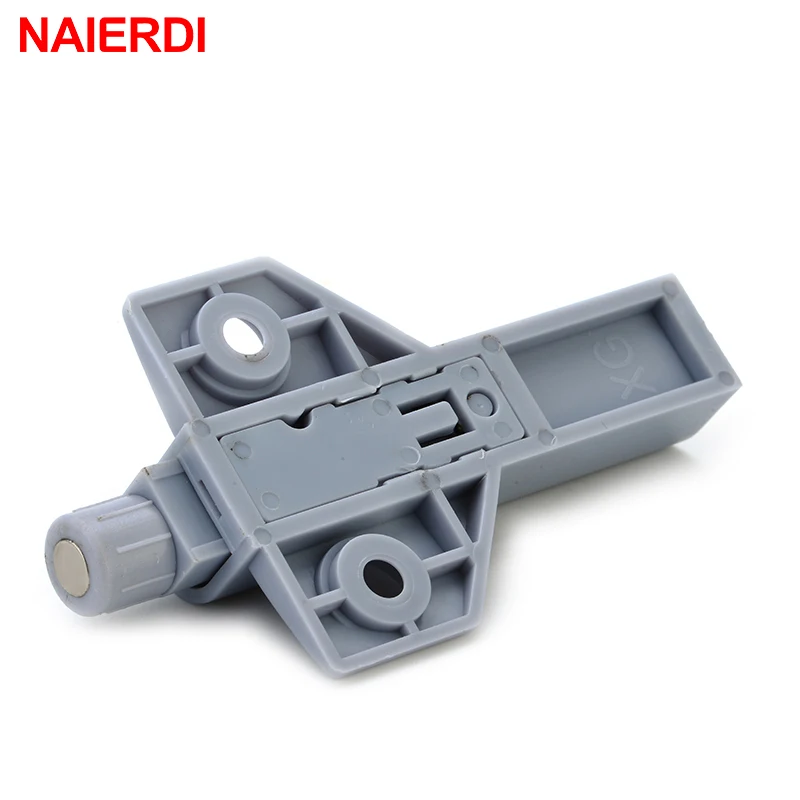 4PCS NAIERDI Cabinet Catches Handles Magnetic Door Stopper Drawer Closer Damper Buffers For Kitchen Pulls Furniture Hardware