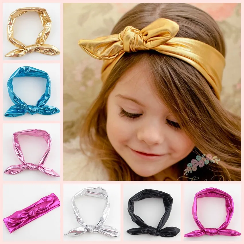 7 colors 1 pc Baby Cotton Headband Knot Tie Baby Headband Headwrap Hair