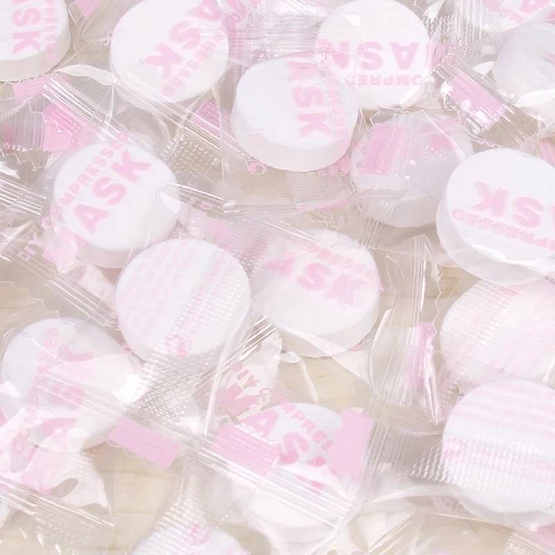 10pcs/pask Compressed Face Mask Paper Disposable Facial Masks Papers For Women Makeup Skin Care Wrapped Masks Beauty Tool