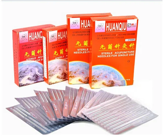 

Top Quality HuanQiu Disposable Sterile Acupuncture Needle ZhenJiu Needle For Single personal Use(100pcs Per Pack)