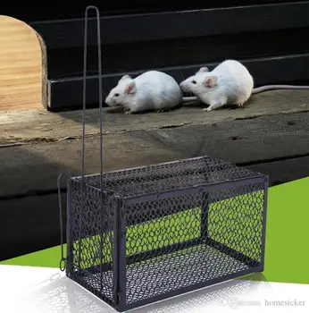 

Wholesale-Rat Cage Mice Rodent Animal Control Catch Bait Hamster Mouse Trap Humane Live high quality brand new free shipping