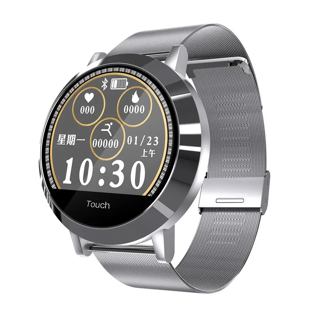 

For Android IOS Men Women Bluetooth Watch Waterproof Heart Rate Monitor Message Reminder Vibration Fashion Business Smart Watch