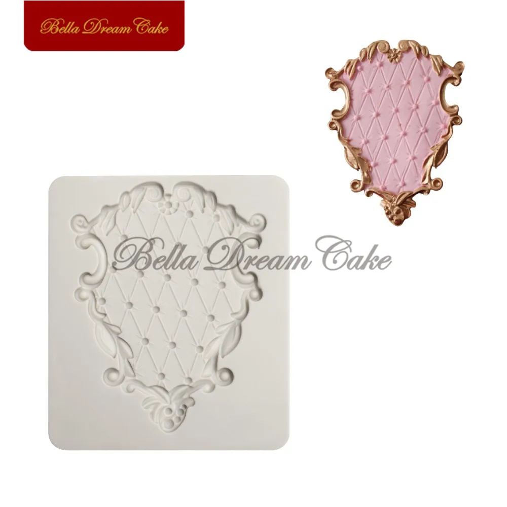 

Pearl Frame Silicone Mold Chocolate Gumpaste Cake Mould Fondant Sugarcraft Cake Border Molds Cake Decorating Tools Bakeware