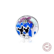 Стерлингового серебра 925 Шарм мышь фейерверк талисманы бусины оригинальные браслеты DIY бусина для изготовления украшений аксессуары