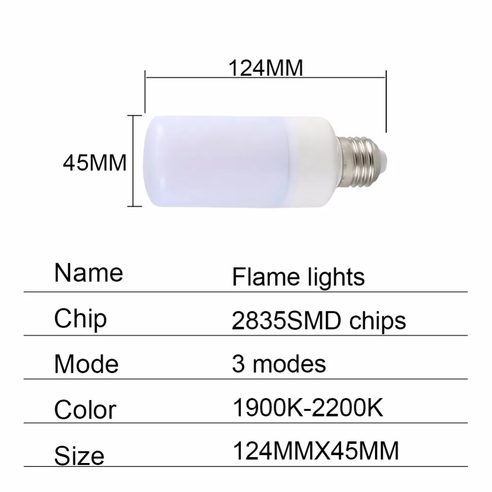 Новое поступление 2835 SMD светодиодный лампочка E27 B22 1800K Желтый Мерцающий огонь светодиодный светильник лампочка кукурузный светильник лампочка AC85-265V 3 режима