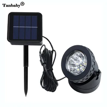 

Solar Powered Underwater Spotlight 6 LEDs Adjustable Waterproof Outdoor GardenPool Lawn Fish Tank Landscape Lighting