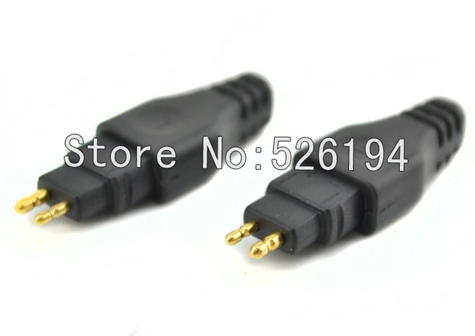 

One Pair Gold plated Plugs for DIY HD600 HD650 HD525/535 Headphones