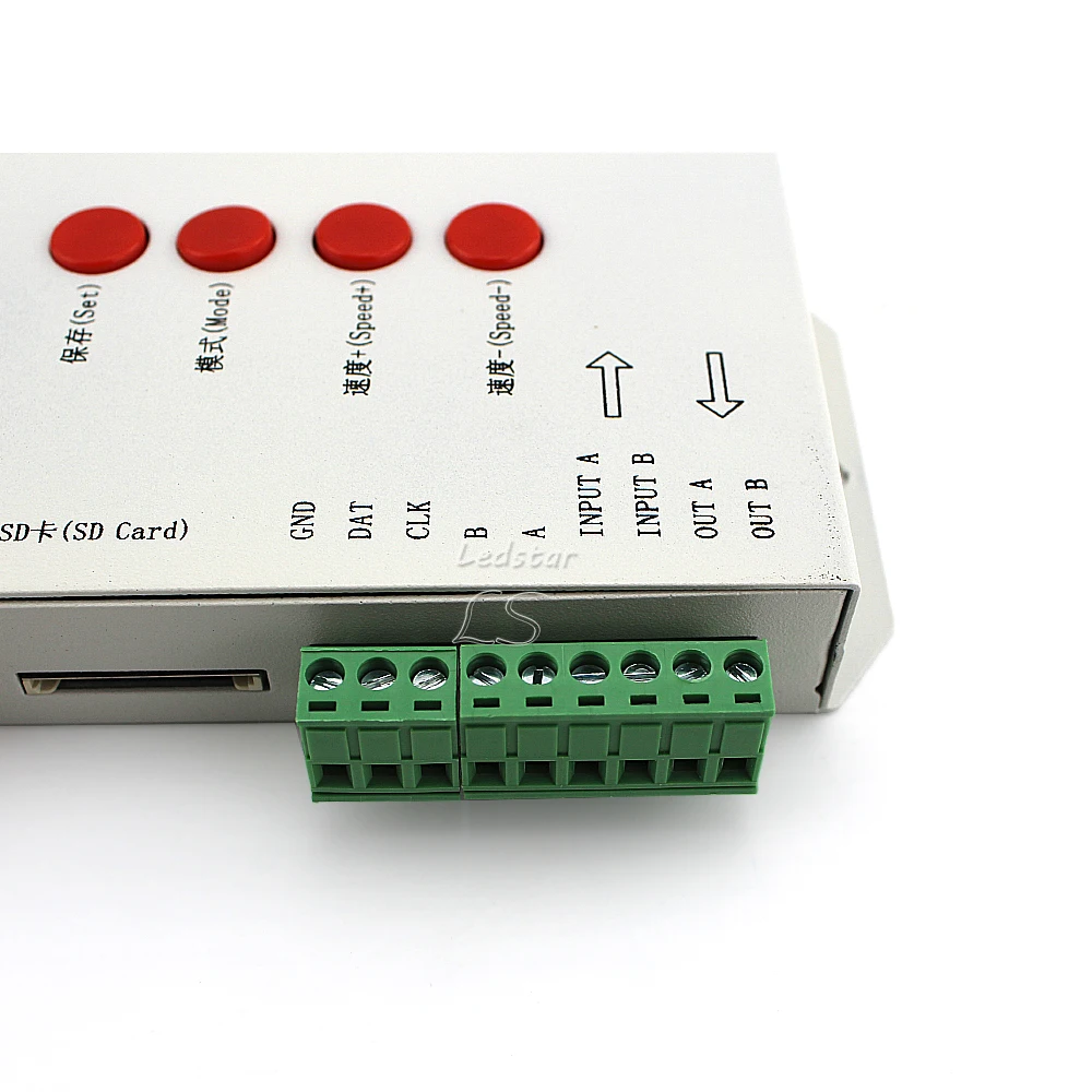 1000 unids WS2811 Pixel led módulo 12mm IP68 RGB difusa direccionable para signo carta DC 5 V + T1000S controlador + adaptador de corriente - 4
