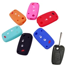 3 кнопки силиконовый чехол дистанционного ключа брелок Case, пригодный для Fiat Panda идея Stilo Punto Ducato Bravo 500 Doblo Grande микроавтобус протектор