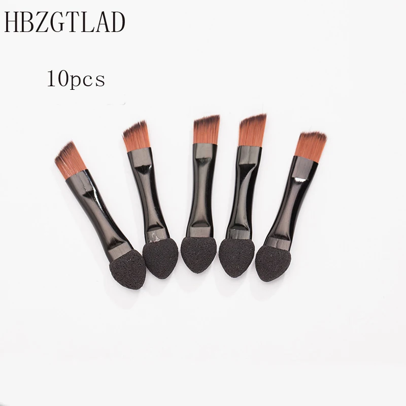 

2018 10Pcs Portable Dual Use Eyeshadow Brush Eyebrow Eye Shadow Sponge Stick Lip Brush Applicator Eyes Lips Beauty Makeup 5.5cm