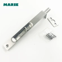 Stainless Steel Hidden Door Bolt Security Guard Door Latch Sliding Lock Bathroom Bolt Dust Proof Tube meticulous european ivory white interior door lock indoor latch bolt room door security panel steel lock handle with key