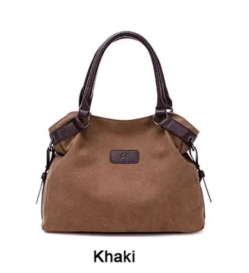 Роскошные брендовые сумки, женские сумки, сумка через плечо, большая женская сумка, повседневная дизайнерская сумка Хобо, женские холщовые сумки, дорожная сумка через плечо - Цвет: Хаки