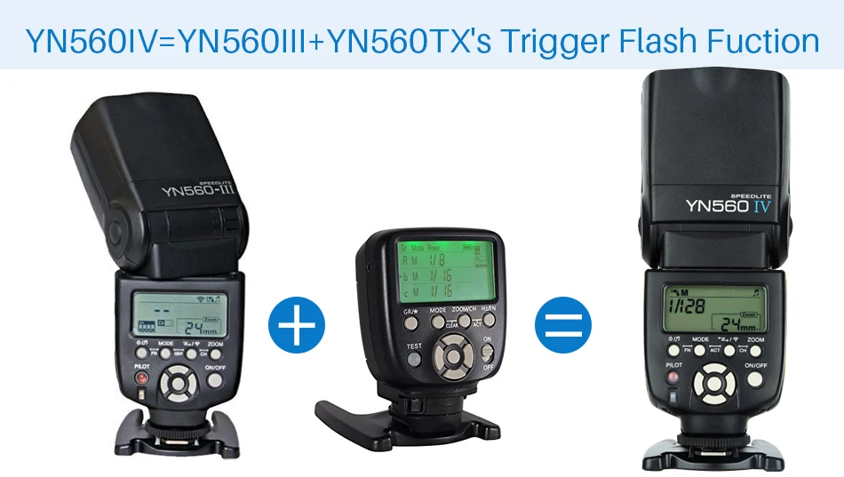 3x Беспроводная вспышка Yongnuo YN560 IV+ контроллер вспышки YN560TX для Canon Nikon с бесплатной 3 рассеивателем для вспышки