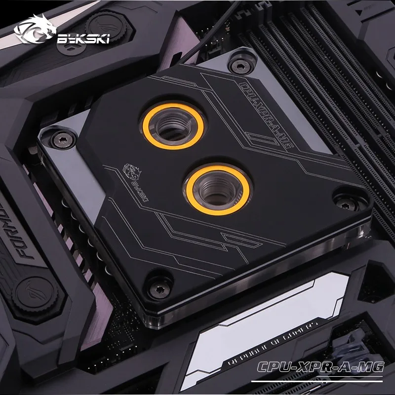 Bykski cpu водоблок для INTEL LGA1150 1151 1155 1156 2011 2066X99 I7 Поддержка 5 в 3PIN D-RGB AURA SNYC/металлическая крышка