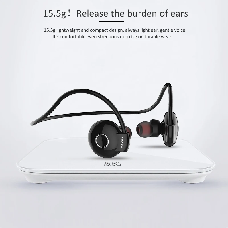 Awei A845BL Bluetooth наушники с шейным ремешком беспроводные микрофоном свободные руки