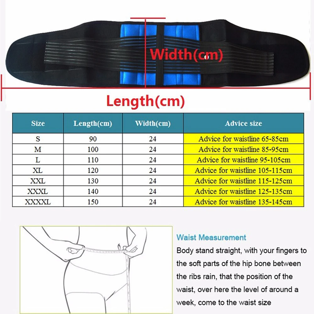 Эластичный пояс для поддержки осанки поясницы размера плюс, неопреновый двойной пояс для поддержки спины, поясничный пояс для поддержки спины, подтяжки для женщин и мужчин