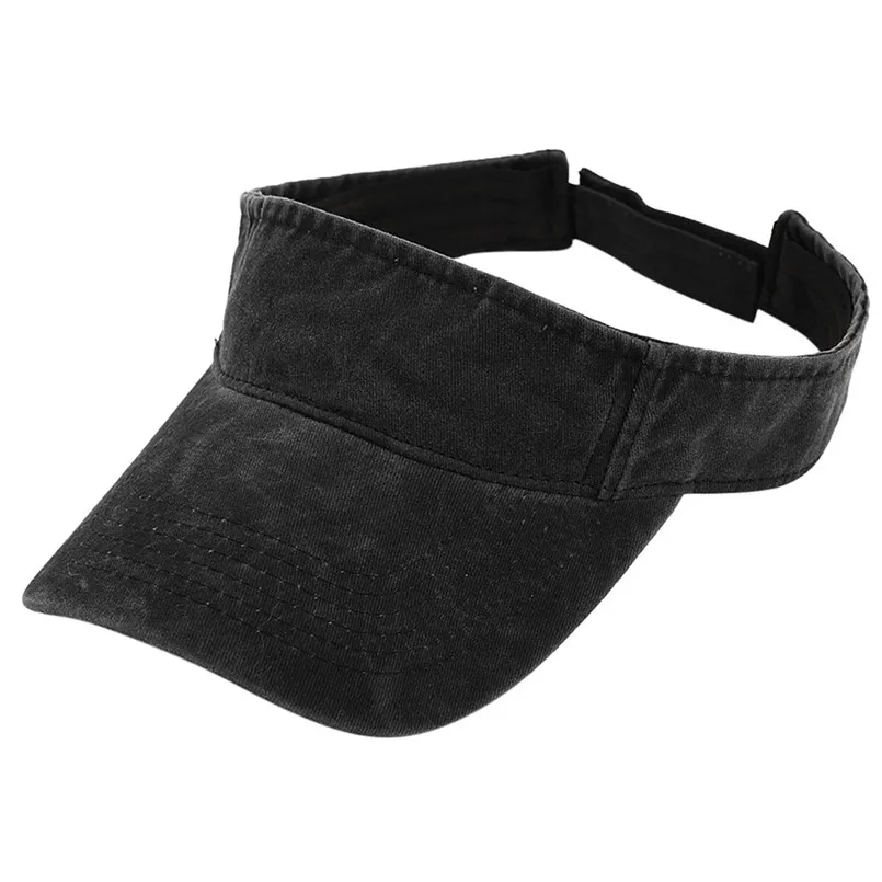 Casual Unisex Sun Hat Solid Color Summer Beach Hat Bucket Cap Soft Daily Golf Visors for Women 35MA19 (10)