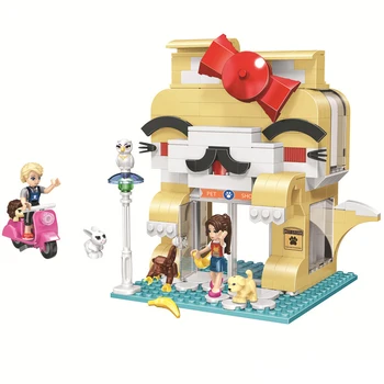 

Winner 5069 Friends City Street View Pet shop Store Building Block Set Brick Classic Girl Gifts Kids Model Toys For Children
