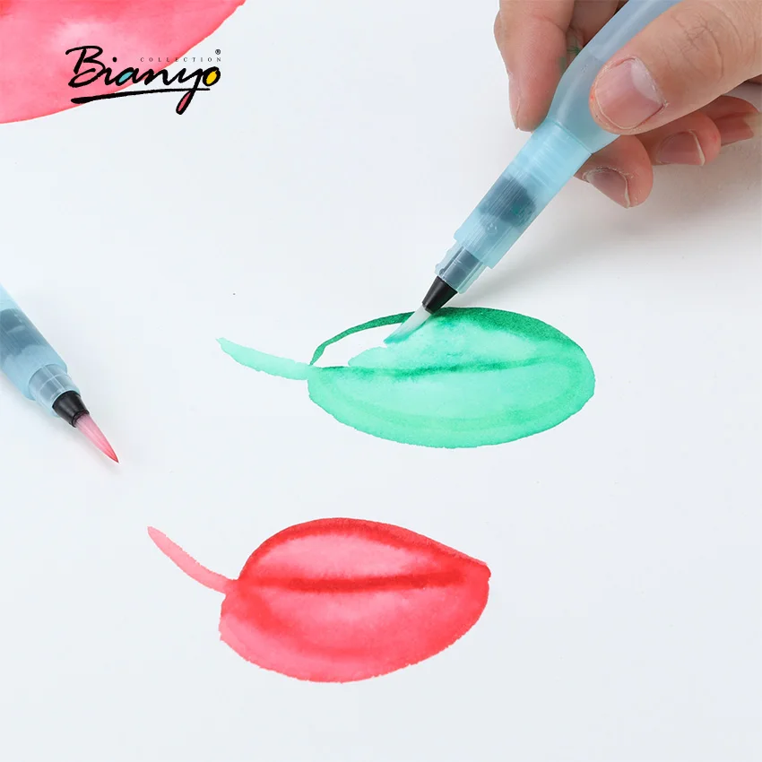 Bianyo фломастеры для водной кисти 3 + 1 художественной рисования Finecolor ручка