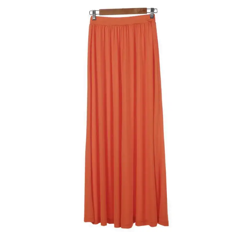 NFIVE бренд женские тонкие длинные юбки осень зима Европейская Новая мода чистый цвет эластичный пояс простая повседневная юбка в складку