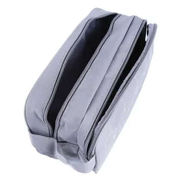 

New Useful Unisex 2 Layer Large Capacity Digital Gadget Storage Bag Travel Earphone Devices USB Cable Organizer Zipper Case