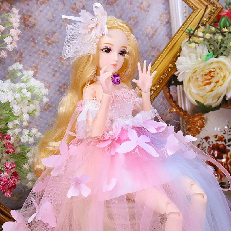 

Fortune Days Diary Queen 1/4 BJD doll joint body Winnie with makeup including clothes shoes hair exquisite gift box toy,SD