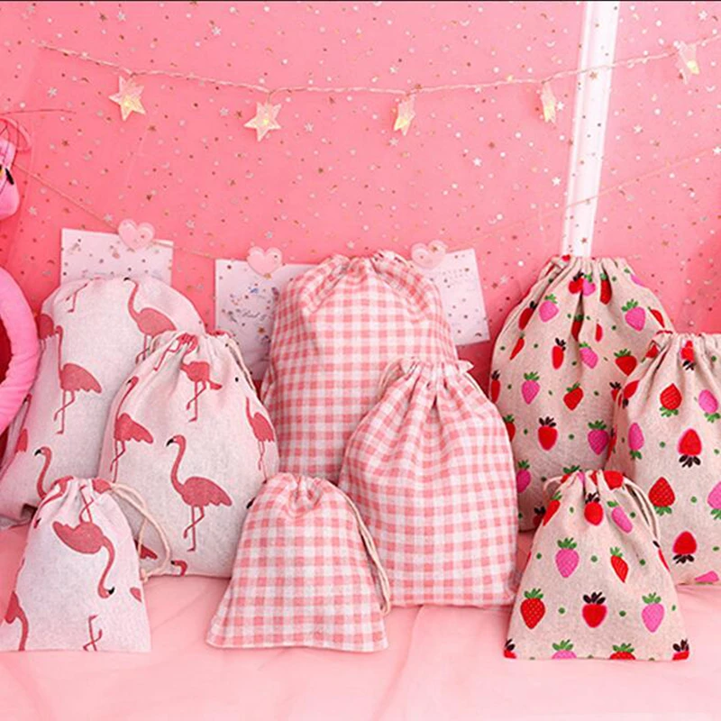 الكرتون الوردي فلامنغو الحيوان التجميل حقيبة النساء السفر حافظة للمكياج ماكياج أدوات الزينة المنظم تخزين الجمال غسل الحقيبة