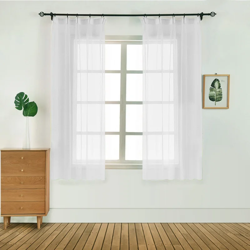 

1PC Bedroom Modern Window Tulle Curtain Panel Voile Multi Color 100x130CM