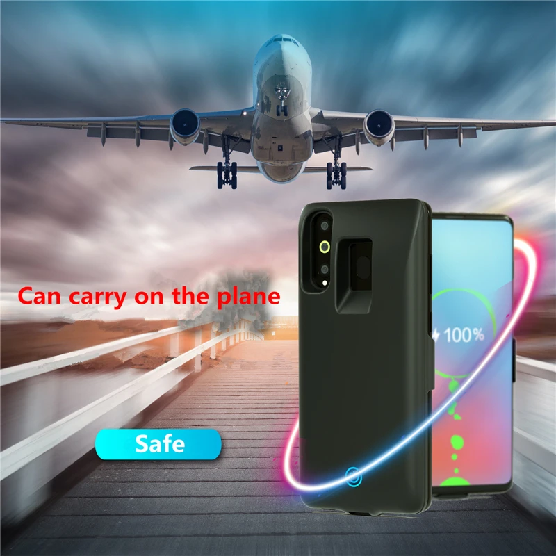 7000mah Ultra Slim Fast Charger Battery Cover for Samsung Galaxy A8s Charging Case Portable Power Bank Pack Battery Case