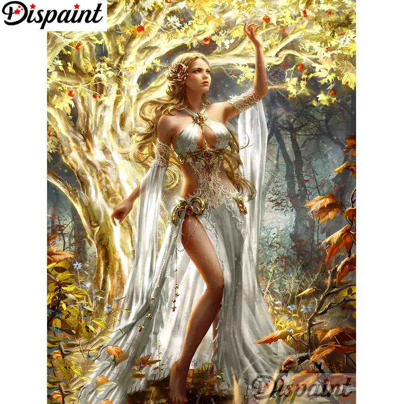 

Dispaint Full Square/Round Drill 5D DIY Diamond Painting "Cartoon beauty" 3D Embroidery Cross Stitch Home Decor Gift A12914